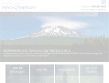 Tablet Screenshot of portlandpsychotherapyclinic.com